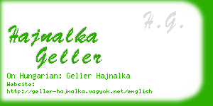 hajnalka geller business card